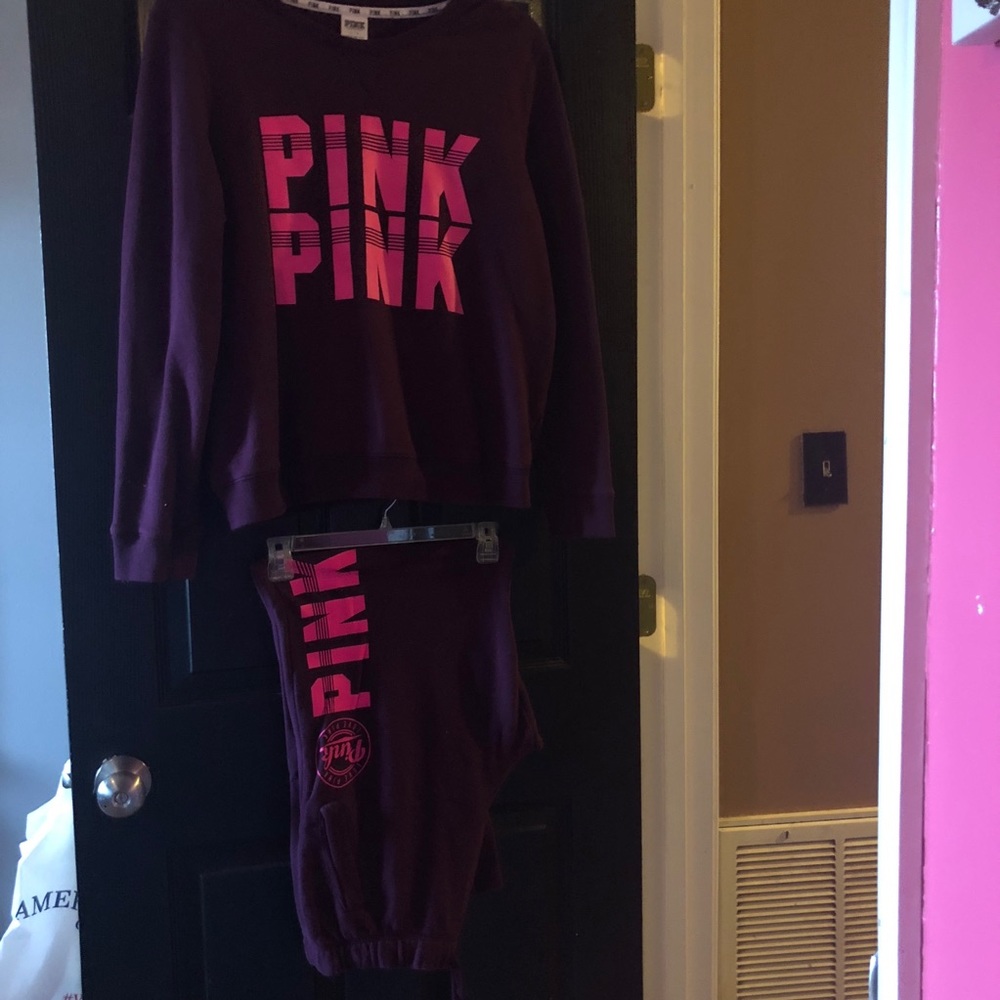 Pink sweatsuit